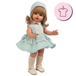 Ropa para muñeca Mariquita Pérez 50 cm - Vestido verde y beige