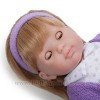 Berenguer Boutique doll 36 cm - Blonde Carla with white and purple set
