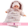 Antonio Juan doll 27 cm - Kika lagrimitas with a sleeping bag
