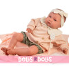 Antonio Juan doll 52 cm - "Mi primer Reborn" Alejandra with bow