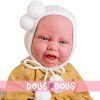 Antonio Juan doll 42 cm - Newborn Carla mustard with cradle-park