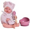 Antonio Juan doll 42 cm - Newborn cook with apron for you