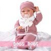 Antonio Juan doll 42 cm - Newborn with unicorn blanket
