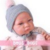 Antonio Juan doll 42 cm - Newborn with sleeping bag and pompoms