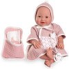 Antonio Juan doll 42 cm - Newborn Mía goes pee-pee with bath cape and bathtub