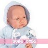 Antonio Juan doll 42 cm - Newborn with little fish cushion