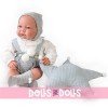 Antonio Juan doll 42 cm - Newborn Nico couple with star cushion