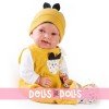 Antonio Juan doll 42 cm - Newborn Pipo little ears with cushion