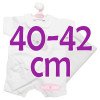 Outfit for Antonio Juan doll 40 - 42 cm - Sweet Reborn Collection - White bear printed pyjamas with hat