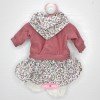 Outfit for Antonio Juan doll 33-34 cm - Mauve and flowers set