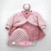 Outfit for Antonio Juan doll 33-34 cm - Pink knit dress with matching jacket and hat