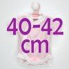 Outfit for Antonio Juan doll 40 - 42 cm - Sweet Reborn Collection - Pink dotted bodysuit with diaper