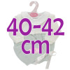 Outfit for Antonio Juan doll 40-42 cm - Green-beige outfit with a hat
