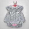 Outfit for Antonio Juan doll 40-42 cm - Blue dress with black dots