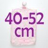 Complements for Antonio Juan 40 - 52 cm doll - Pink blanket with flowers