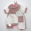 Outfit for Antonio Juan doll 52 cm - Mi Primer Reborn Collection - Polka dot set with cap