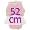 Outfit for Antonio Juan doll 52 cm - Mi Primer Reborn Collection - Pink star-print set with jacket