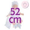 Outfit for Antonio Juan doll 52 cm - Mi Primer Reborn Collection - Blue summer pajamas with hat and dou-dou