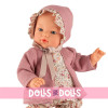 Así doll 36 cm - Koke with a pink shirt, bloomers, and bonnet