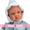 Así doll 46 cm - Leo with blue raincoat set