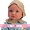 Así doll 46 cm - Leo in blue pajamas with mask