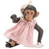 Así animal doll 32 cm - Lola the Chimpanzee in a dress from the Patricia Collection