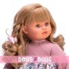 Así doll 57 cm - Pepa in pink flower dress with knitted top 