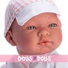 Así doll 43 cm - Pablo with pink striped pants set