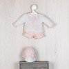 Outfit for Así doll 43 cm - Pink striped pants set for Pablo doll