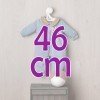 Outfit for Así doll 46 cm - Blue pajamas with mask for Leo doll