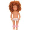 D'Nenes doll 34 cm - Celia with curly red hair without clothes