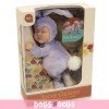Anne Geddes doll 23 cm - Purple Rabbit