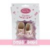 Complements for Antonio Juan 40-42 cm doll - Pink booties with laces