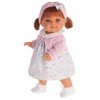 Antonio Juan doll 38 cm - Farita with grey coat with headband and two pigtails