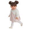 Antonio Juan doll - Lula brunette with pigtails and pink dress