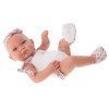 Antonio Juan doll 42 cm - Newborn girl Nica doll with white swimsuit