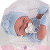 Antonio Juan doll 42 cm - Newborn boy with knitted blanket