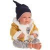 Antonio Juan doll 40 cm - Leo with ocher striped outfit