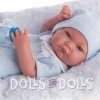 Antonio Juan doll 42 cm - Newborn Nico boy and pillow and bottle