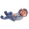 Antonio Juan doll 42 cm - Newborn boy with blue legging