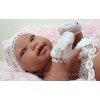 Newborn Pipa pillow girl with pacifier