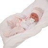 Antonio Juan doll 42 cm - Newborn girl Carla with cushion
