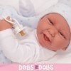Antonio Juan doll 42 cm - Newborn boy Carlo with cushion