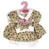Outfit for Antonio Juan doll 40-42 cm - Bird printed dress with headband
