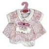 Outfit for Antonio Juan doll 40-42 cm - Pink printed dress with headband