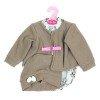 Outfit for Antonio Juan doll 40-42 cm - Flower romper with jacket and hat