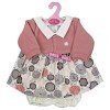 Outfit for Antonio Juan doll 40-42 cm - Floral printed dress with pink jacket