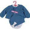 Outfit for Antonio Juan doll 40-42 cm - Blue stars print romper with hat and jacket