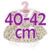 Outfit for Antonio Juan doll 40-42 cm - Bird printed dress with headband