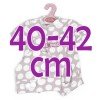 Outfit for Antonio Juan doll 40-42 cm - Lilac romper with dots and hat